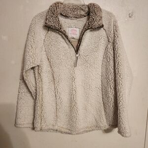 Cozy Sherpa 1/4 Zip Pullover Size L